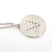 Diamond "V" Pendant Necklace in 14K White Gold
