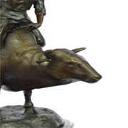 West Cowboy Bronze Sculpture Statue Figure Art