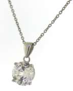 Sterling Silver Cubic Zirconia Necklace