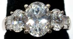 Dazzling CZ Ring in White Gold