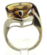 Sterling Silver Faceted Smokey Quartz Ring