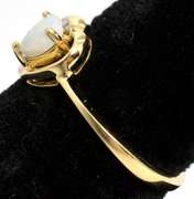 Heart Shaped Opal Ring in Gold