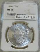1883-O Morgan Dol NGC MS-63