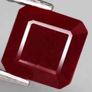 Deep blood red 2.69ct emerald cut Ruby