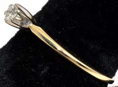 Diamond Solitaire Ring in 14KT