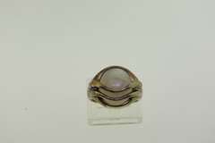 Sterling Silver Oval Shaped Aquamarine Ring