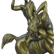 Fighting the Centaur Bianor Bronze Sculpture