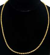 Heavy 19-Inch Rope Chain in 14KT Yellow Gold