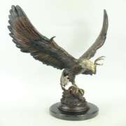 Two Tone American Eagle Bronze Statue