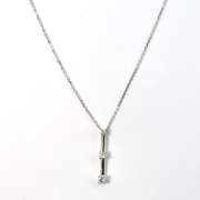 Suave Diamond Pendant Necklace in 14K White Gold