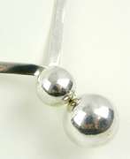 Sleek Sterling Silver Ball Neckpiece