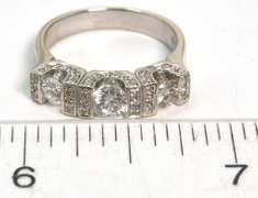 Dazzling 1.0CTW Diamond Ring in 14KT White Gold