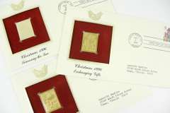 7 Christmas 1st Day Issues & 22K Gold Stamps