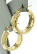 Beautiful Yellow Gold Knife Edge Hoop