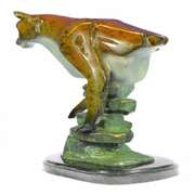 Cougar Mountain Lion Bronze Sculpture