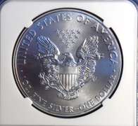 2011 MS69 Silver Eagle, NGC ER