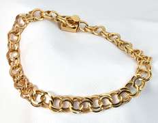 Traditional Double Link Charm Bracelet