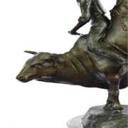 West Cowboy Bronze Sculpture Statue Figure Art