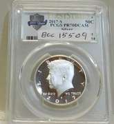 2017-S Sil PRF Ken Hf PCGS PR-70-DC