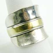 Silpada Wide 2-Tone Sterling Ring, 9.5