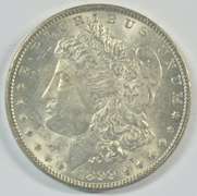 Scarce frosty-white BU 1899-P Morgan Silver Dollar