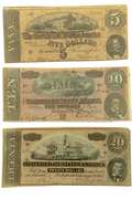 $ 5 $ 10 & $20 1864 CSA Notes