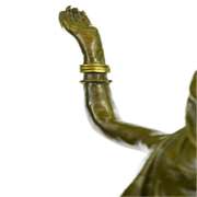 Bronze Sculpture Gilt Gold Bronze Harem Woman By Italian Artist Aldo Vitaleh Art