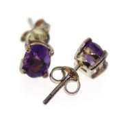 Set of Amethyst Necklace, Ring and Earrings