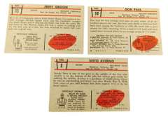 3 Bowman 1953 Football Cards