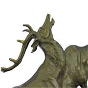 Mountain Deer Caribou Bronze Sculpture