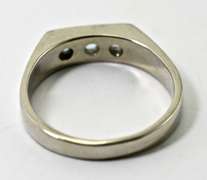 Wonderfully Simplistic Man's Aquamarine Ring