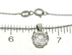 Sterling Silver Cubic Zirconia Necklace