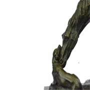 Dog and a Horse Friendship Bronze Sculpture