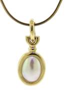 Charming 14kt YG Mabe Pearl Necklace