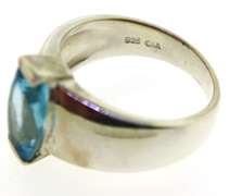 Sterling Silver Blue Topaz Ring