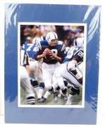 Johnny Unitas Matted Football Photo