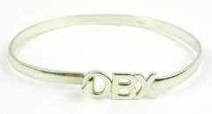 Sterling Silver OBX Bangle Bracelet