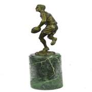 Rugby Player Trophy Bronze Statue