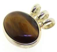 Sterling Silver Tiger Eye Pendant