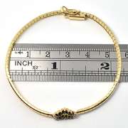 Feminine Bracelet with Sapphire Heart