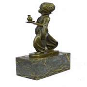 Little Indian Boy Alibaba The Server Bronze Sculpture