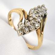 Classic Waterfall Diamond Cluster