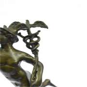 Hermes Elegant Male Nude Mercury Bronze Statue