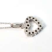 Feminine Small Diamond Heart Pendant