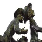 Wounded Bunkie Western Cowboy Bronze Sculpture