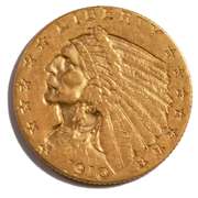 1910 Indian Quarter Eagle US Gold