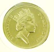 1987 1st Day English Uncirculated 1 Pound Coin
