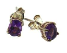 Set of Amethyst Necklace, Ring and Earrings