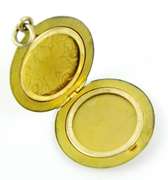 Vintage Engraved Gold Filled Round Locket