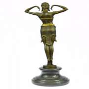 Art Nouveau Collector Collectible Semi Nude Dancer By Chiparus Bronze Sculpture